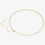 Swarovski Matrix 18ct Yellow Gold Plated Half Tennis Necklace 5747717