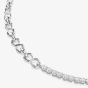 Swarovski Matrix Rhodium Plated Half Tennis Necklace 5747732