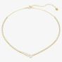 Swarovski Mesmera 18ct Yellow Gold Mixed Cut V Necklace 5747931