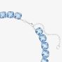 Swarovski Millenia Rhodium Plated Cushion Cut Blue Necklace 5760058