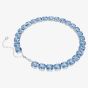 Swarovski Millenia Rhodium Plated Cushion Cut Blue Necklace 5760058