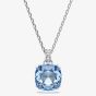 Swarovski Millenia Rhodium Plated Cushion Cut Blue Pendant 5760057