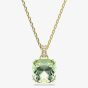 Swarovski Millenia 18ct Yellow Gold Plated Cushion Cut Green Pendant 5764821