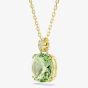 Swarovski Millenia 18ct Yellow Gold Plated Cushion Cut Green Pendant 5764821