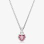 Swarovski Chroma Rhodium Plated Pink Heart Pendant 5757789