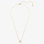 Swarovski Una Angelic 18ct Yellow Gold Round Cut Halo Pendant 5758061