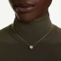 Swarovski Una Angelic 18ct Yellow Gold Round Cut Halo Pendant 5758061