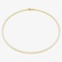 Swarovski Matrix 18ct Yellow Gold Plated Tennis Necklace 5681795