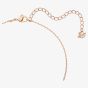 Swarovski Stone Rose Gold Tone 2 Crystal Circle Necklace 5414999