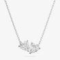 Swarovski Attract Soul White Crystal Two Heart Necklace 5517117