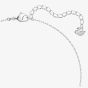 Swarovski Attract Soul White Crystal Two Heart Necklace 5517117