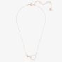 Swarovski Infinity Heart Two Colour White Crystal Necklace 5518865