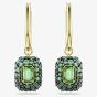 Swarovski Sublima 18ct Yellow Gold Plated Emerald Cut Cluster Drop Earrings 5752890