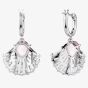 Swarovski Idyllia Rhodium Plated Pink Shell Dropper Earrings 5680295