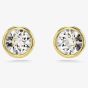 Swarovski Imber Gold Plated White Crystal Stud Earrings 5681552