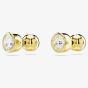 Swarovski Imber Gold Plated White Crystal Stud Earrings 5681552