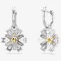 Swarovski Idyllia Rhodium Plated Yellow Flower Dropper Earrings 5683243