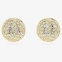 Swarovski Meteora Gold Plated White Crystal Stud Earrings 5683444