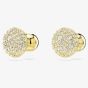 Swarovski Meteora Gold Plated White Crystal Stud Earrings 5683444