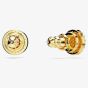 Swarovski Una Gold Tone Plated Halo Stud Earrings 5686637