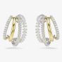 Swarovski Hyperbola Two Colour Mini Half Hoop Earrings 5689718
