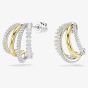 Swarovski Hyperbola Two Colour Mini Half Hoop Earrings 5689718