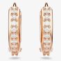 Swarovski Matrix Rose Gold Tone Plated Mini Hoop Earrings 5690669