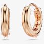 Swarovski Matrix Rose Gold Tone Plated Mini Hoop Earrings 5690669