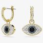 Swarovski Symbolica Gold Tone Plated Evil Eye Dropper Earrings 5692163