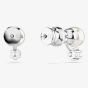 Swarovski Matrix Rhodium Plated Crystal Pearl Stud Earrings 5694225