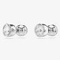 Swarovski Imber Rhodium Plated White Round Stud Earrings 5696073