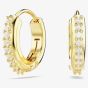 Swarovski Matrix Gold Tone Plated Mini Hoop Earrings 5697228