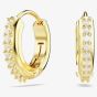 Swarovski Matrix Gold Tone Plated Mini Hoop Earrings 5697228