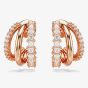 Swarovski Hyperbola Rose Gold Tone Plated Mini Half Hoop Earrings 5698702