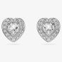 Ariana Grande X Swarovski Capsule White Crystal Heart Stud Earrings 5720859