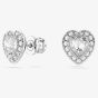 Ariana Grande X Swarovski Capsule White Crystal Heart Stud Earrings 5720859