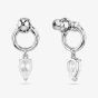 Swarovski Mesmera Rhodium Plated White Zirconia Drop Stud Earrings 5723177