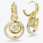 Swarovski Hyperbola Gold Tone Plated Dancing Stone Earrings 5738249