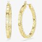 Swarovski Matrix Gold Tone Plated Zirconia Hoop Earrings 5750620