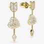 Swarovski Idyllia Gold Tone Reversible Arrow Heart Earrings 5737295