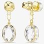 Swarovski Chroma Gold Tone Plated Changeable Crystal Drop Earrings 5738478