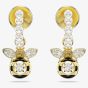 Swarovski Idyllia Gold Tone Plated Crystal Bee Drop Earrings 5742678