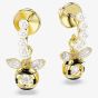 Swarovski Idyllia Gold Tone Plated Crystal Bee Drop Earrings 5742678