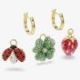 Swarovski Idyllia Gold Tone Plated Interchangeable Earring Set 5742681