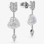 Swarovski Idyllia Rhodium Plated Reversible Arrow Heart Earrings 5749602