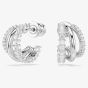 Swarovski Hyperbola Rhodium Plated Three Hoop Earrings 5737110