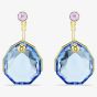 Swarovski Gema Gold Tone Plated Blue Crystal Ear Jackets 5737449