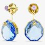 Swarovski Gema Gold Tone Plated Blue Crystal Ear Jackets 5737449