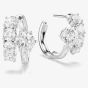 Swarovski Matrix Rhodium Plated Round Cut Hoop Earrings 5753572