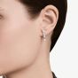 Swarovski Mesmera Rhodium Plated Marquise Cut Stud Earrings 5748007